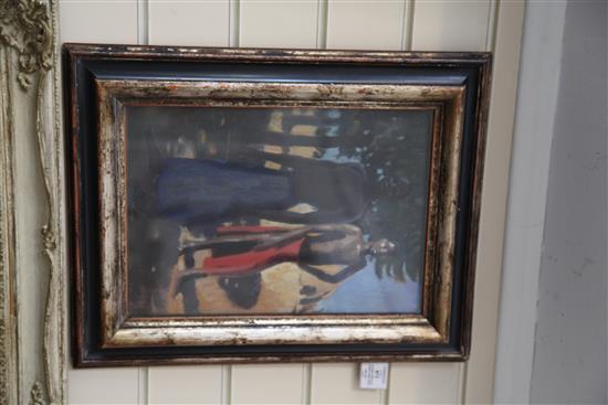 Alfred Neville Lewis (SA, 1895-1972) Natives 13.75 x 9.75in.